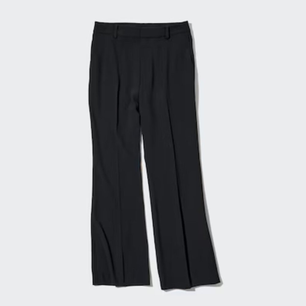 Uniqlo Drape Flared Pants in Black | Size 12